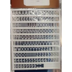 Slaters 1105 5mm Alphabet