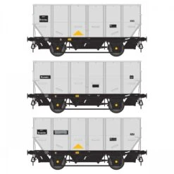 Accurascale BR 24.5T HOP24/HUO Coal Hopper - Grey Pre TOPS- Pack R (3-pack)