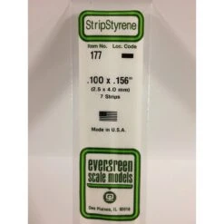 Evergreen EG177 .100 X .156 (2.5 X 4.0mm) Strip (7)