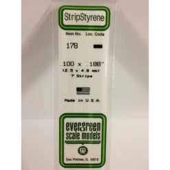 Evergreen EG178 .100 X .188 (2.5 X 4.8mm) Strip (7)