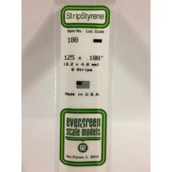 Evergreen EG188 .125 X .188 (3.2 X 4.8mm) Strip (6)