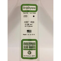 Evergreen EG220 .035 (0.88mm) Rod (10)