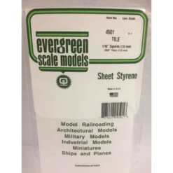 Evergreen EG4501 1/16(1.6mm)sq Square Tile