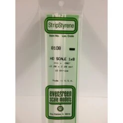 Evergreen EG8108 .010 X .090 (0.3 X 2.3mm) Strip (10)