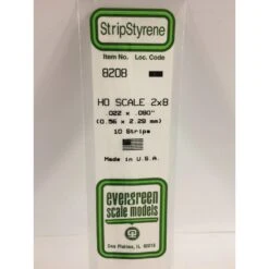 Evergreen EG8208 .022 X .090 (0.6 X 2.3mm) Strip (10)
