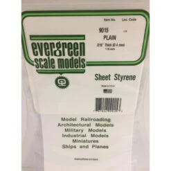 Evergreen EG9015 .015(0.38mm) Plain Sheet (3)