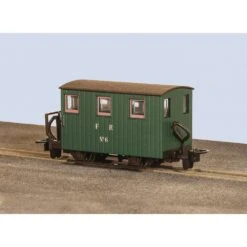 Peco Ffestiniog Quarryman Coach, (1 Balcony) Green
