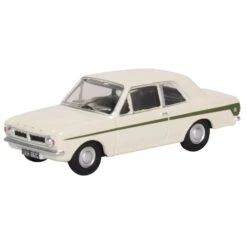 Oxford Diecast Ford Cortina Mk2 Ermine White And Sherwood Green