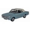 Oxford Diecast Ford Cortina MkII Crayford Convertible Blue Mink Roof Up