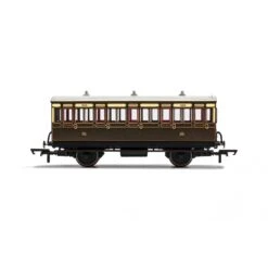 Hornby GWR 4 Wheel Coach 3rd Class Fitted Lights 1889 - Era 2/3