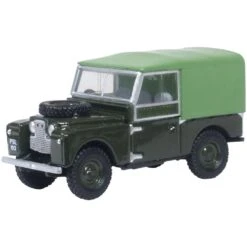 Oxford Diecast Land Rover Series I 88'' Canvas Bronze Green Plimsoll