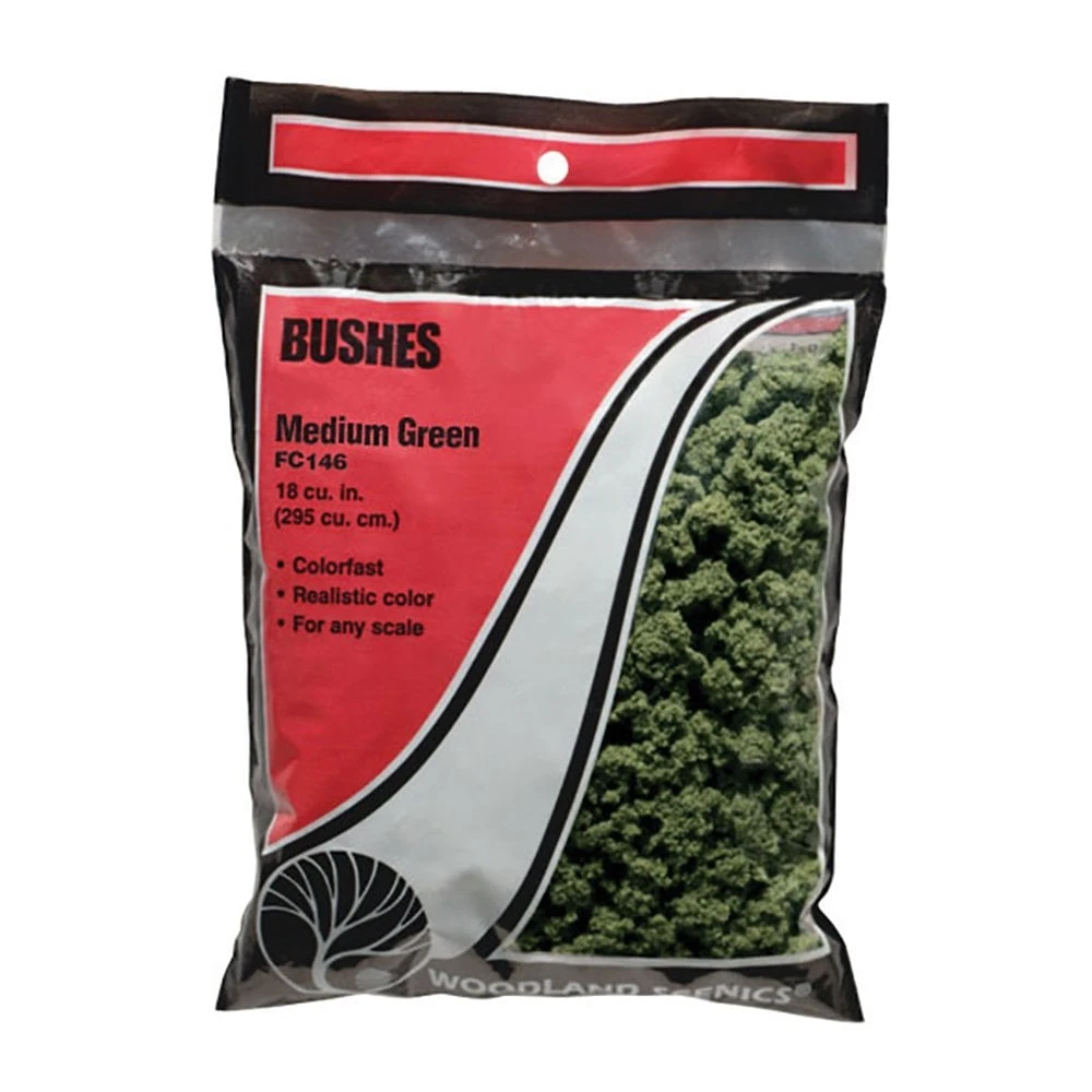 Woodland Scenics Medium Green Bushes (Bag)