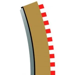 Scalextric Radius 4 Curve Inner Borders 22.5° X 4