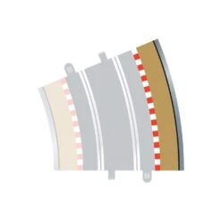 Scalextric Radius 4 Curve Outer Borders 22.5° X 4