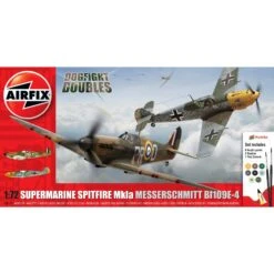 Airfix Spitfire Mk.Ia Messerschmitt Bf109E-4 Dogfight Double Gift Set