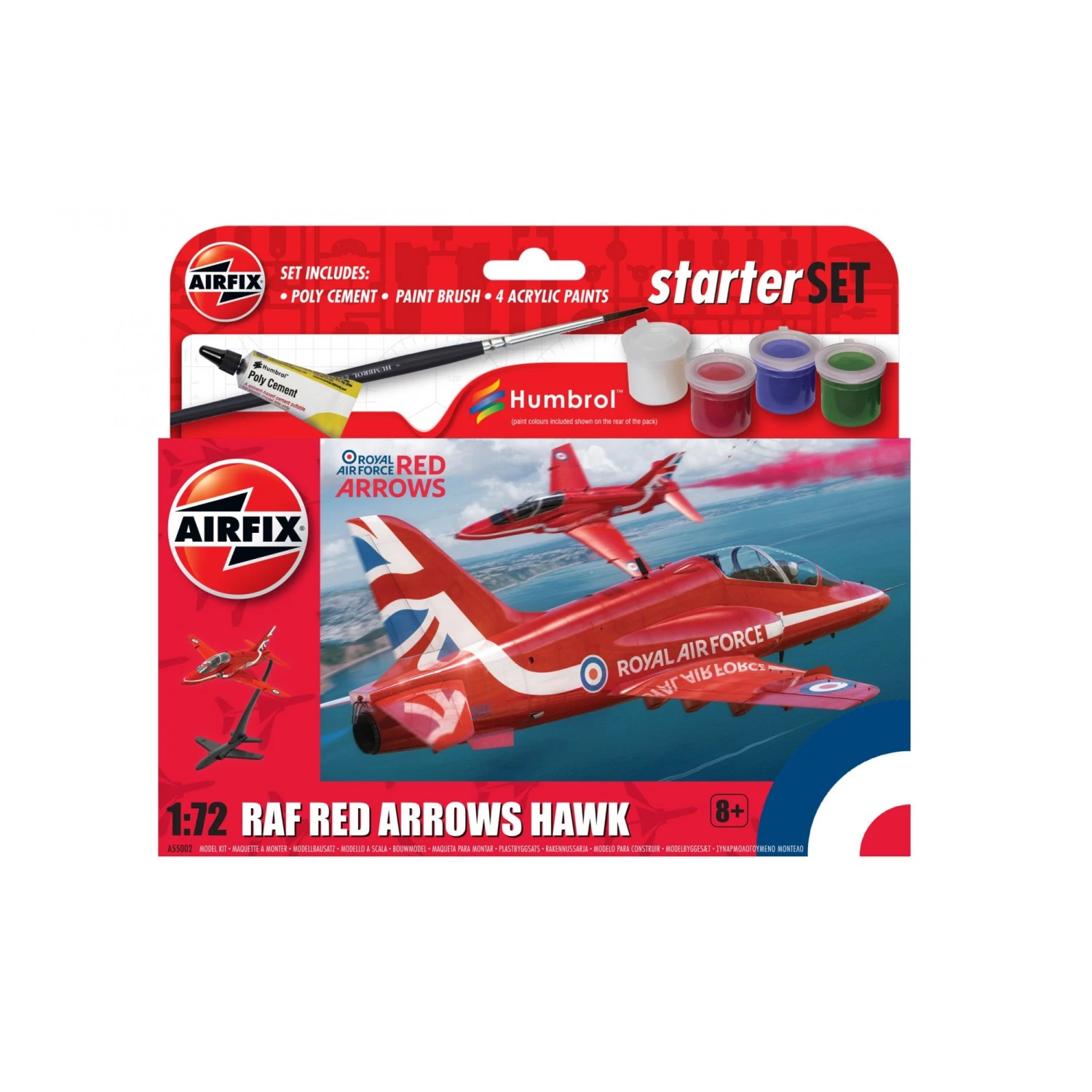 Airfix Starter Set Red Arrows Hawk