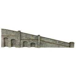 Metcalfe N Tapered End Wall - Stone - N Scale